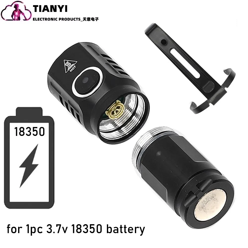 Mini flashlight, high brightness waterproof portable outdoor emergency LED pocket flashlight, suitable for bicycle, emergency