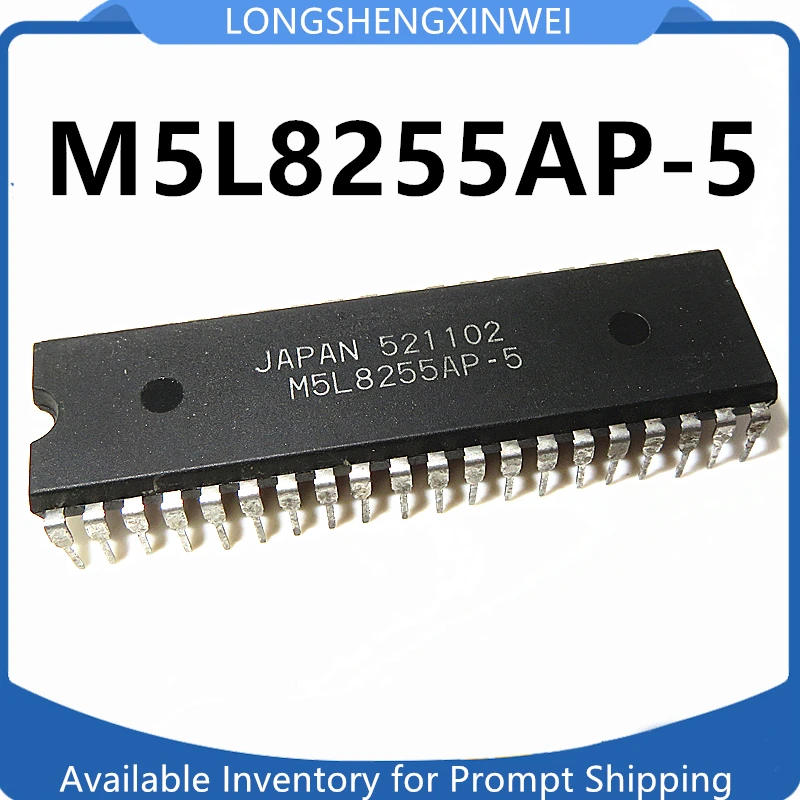 1PCS M5L8255AP-5 M5L8255AP 8255AP-5 New Original Programmable Peripheral Interface Chip DIP-40