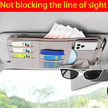 Organizér do auta s sluneční clonou, více kapes, příslušenství do interiéru auta, kapesní organizér, pouzdro na dokumenty do auta, držák na pero 10 nejlepší prodej Sluneční clona Toyota Fortuner - №6