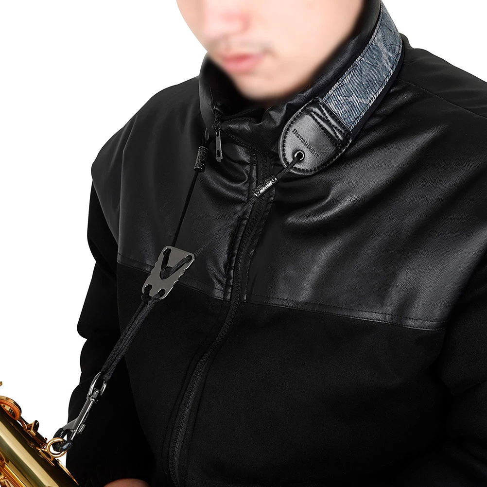 

Universal Alto Tenor Saxophone Neck Strap Portable Durable Comfortable for Outdoor Performance Sax Strap Saxophone Belt