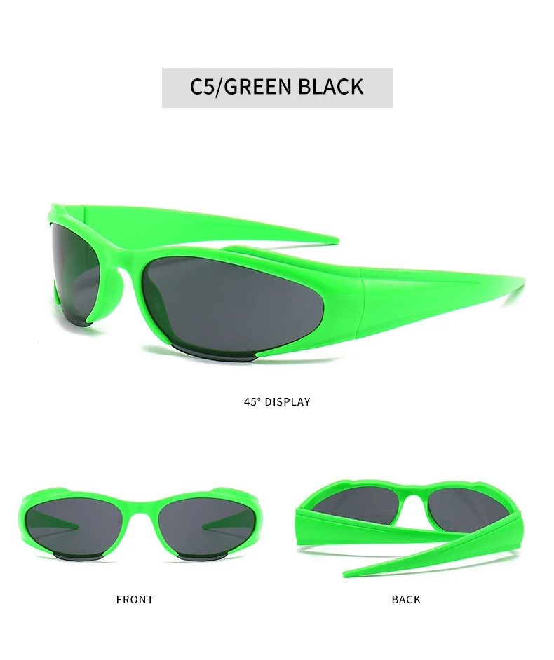 Kenbo Y2k Neue Punk Sport Sonnenbrille Für Männer Frauen Luxus Designer Sonnenbrille Männer Mode Vintage Shades Photochrome Brillen – Detail 9