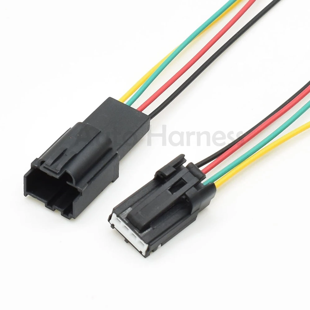 1 Pcs 4 Pin Auto Cable Harness Socket Electrical Connector Ford Multifunctional Steering Wheel Plug 31068-1070 31068-1010