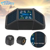 Motor Tire Pressure Tyre Motorcycle TPMS Temperature Monitoring Alarm System USB Solar Charging With 2 External Sensors