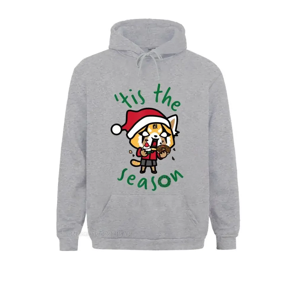 Aggretsuko Rage Tis The Season Tee Shirt Hoodies 2021 Fashion Summer Long Sleeve Men Sweatshirts Print Hoods Sweater