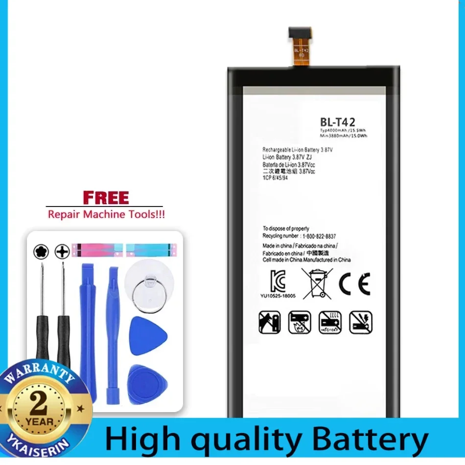Аккумулятор BL-T42 для LG V50 ThinQ 5G V500N V500EM V500xm Bateria, бесплатный инструмент + гарантия на отслеживаемый код, 2 года