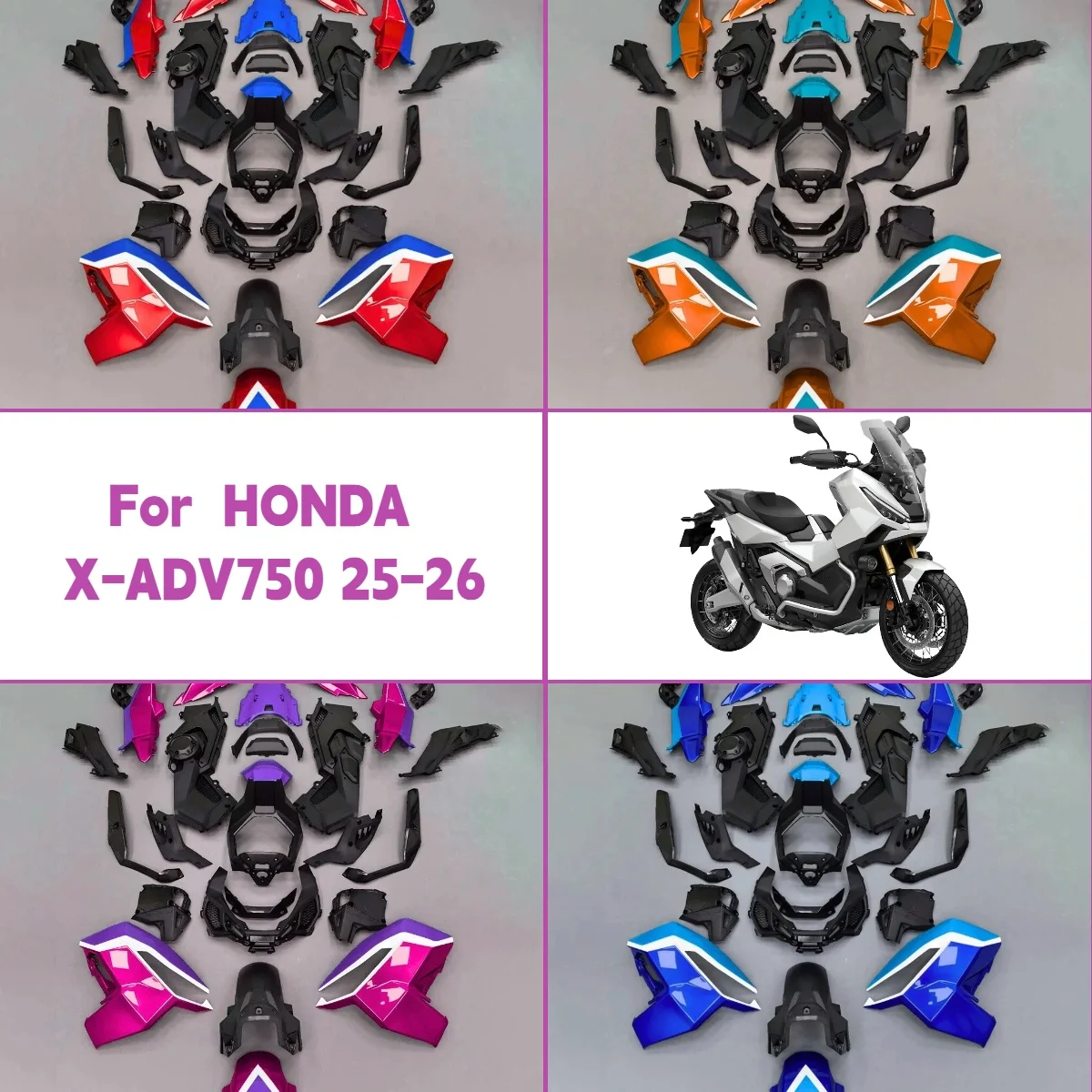 

For 2025 2026 Honda X-ADV750 New Style Injection Molded Motorcycle Fairings Panel Kit 25 26 X-ADV 750 Fairing Set
