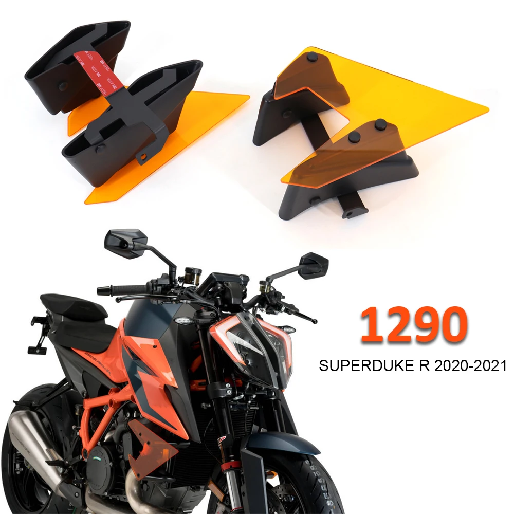 

For 1290 superduke r 2020 2021 NEW Motorcycle Parts Side Downforce Naked Spoilers Fixed Winglet Fairing Wing Deflectors Panel