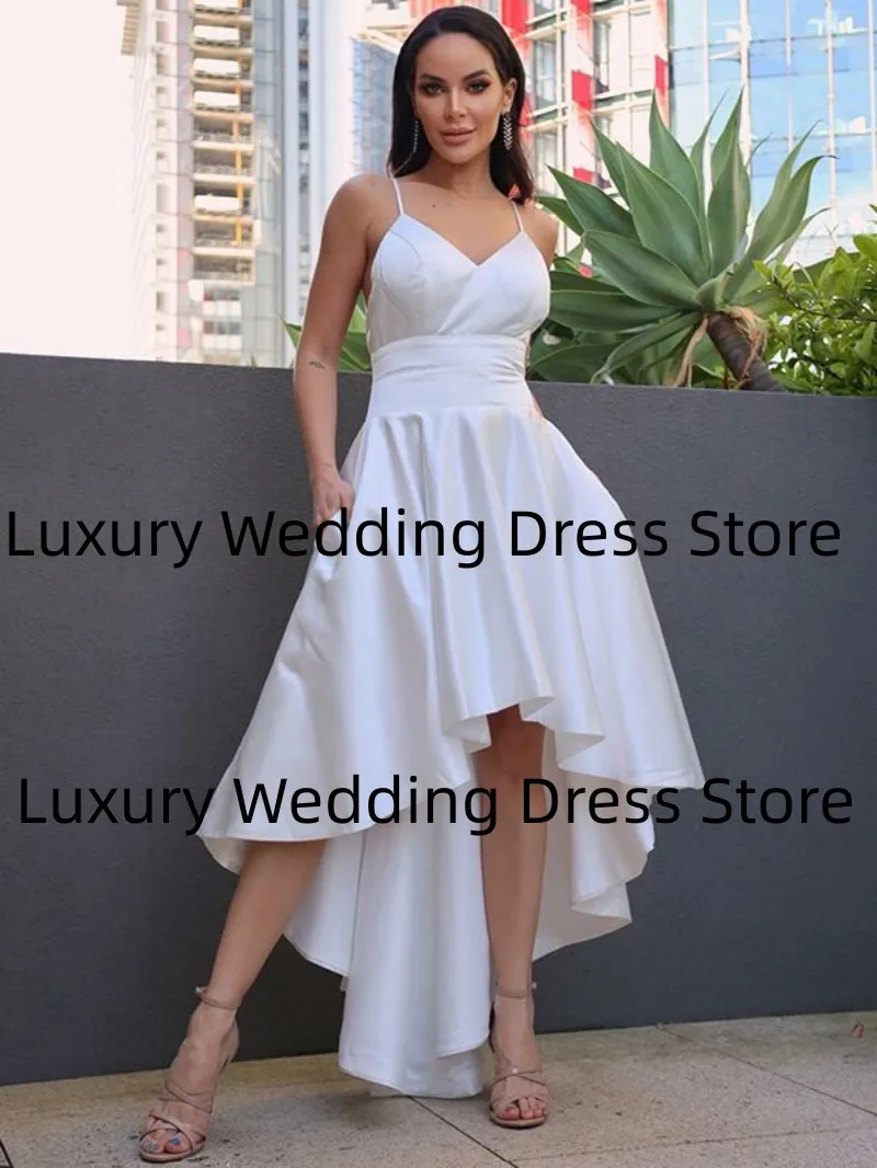 2024 abiti da sposa principessa Sexy fiocco da sposa Design posteriore bianco senza maniche Sweetheart Corte Sirena abito da sposa Vestidos De Novia