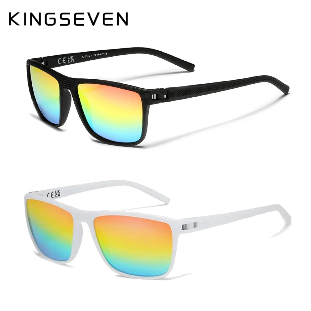 

Солнцезащитные очки KINGSEVEN поляризационные для мужчин и женщин, Классические Солнечные аксессуары в квадратной оправе, для вождения, отдыха на открытом воздухе и путешествий, 755, 2 шт.