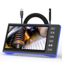 Cámara de vídeo endoscópica con pantalla IPS de 7 pulgadas HD1080P lente triple doble única HD1920 5.0MP Autofocus sonda USB boroscopio de inspección de tuberías