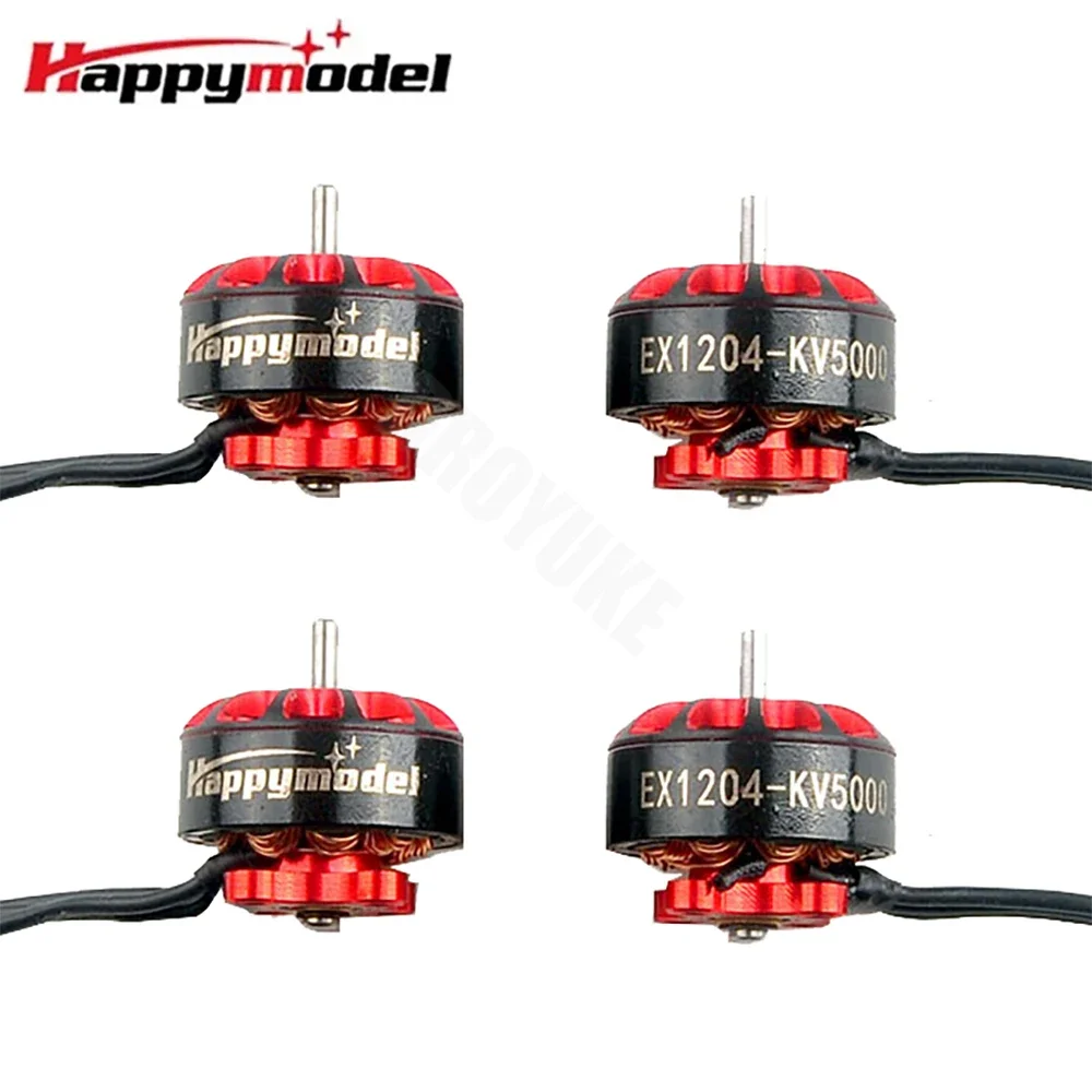 4PCS HappyModel EX1204 6500KV 2-3S 5000KV 2-4S Brushless Motor for RC FPV Racing Freestyle Cinewhoop Ducted Drones