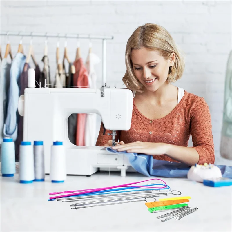 

A23P нитевдеватель для шнурков, 14 шт., швейный инструмент с гибким нитевдевателем для толстовки, легкое нитевдеватель для шнурков