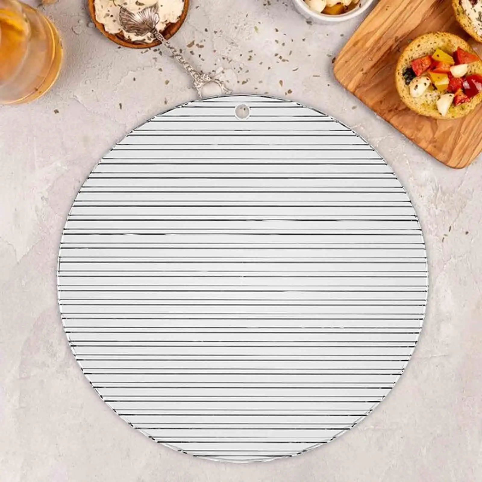 Dumpling Plate with Wire Rack for Baking Roasting Cooling Dessert Plate