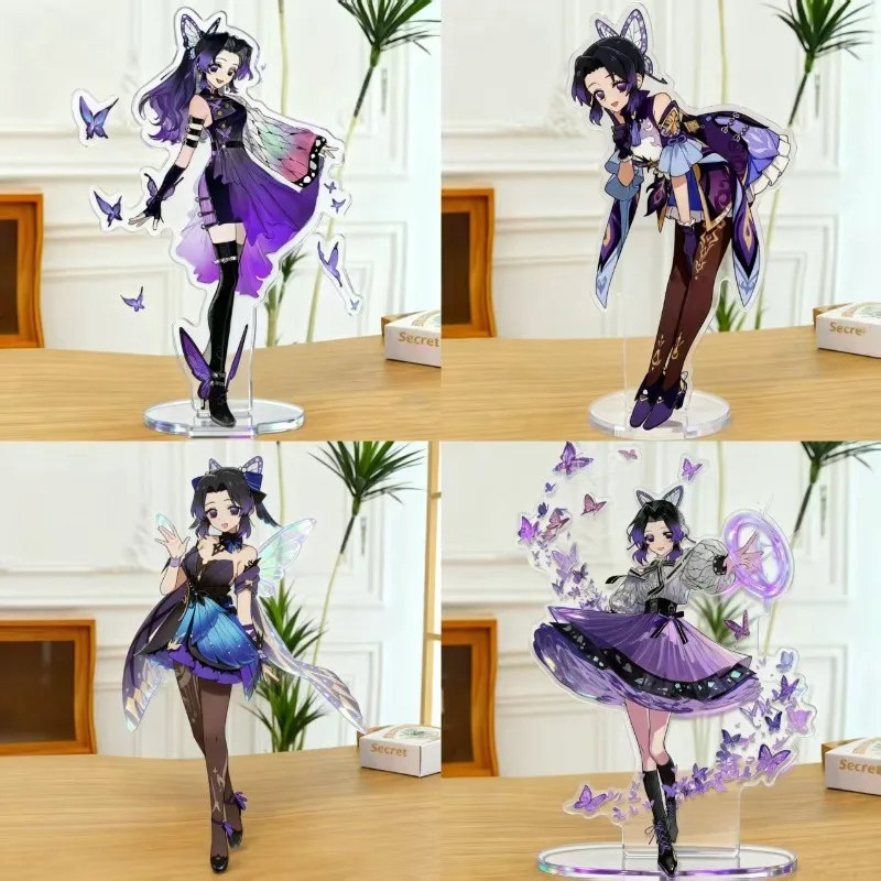 Figura Acrílica de Kochou Shinobu, Demon Slayer: Kimetsu No Yaiba, Accesorio de Anime, Adorno Exquisito para Escritorio de Habitación Infantil