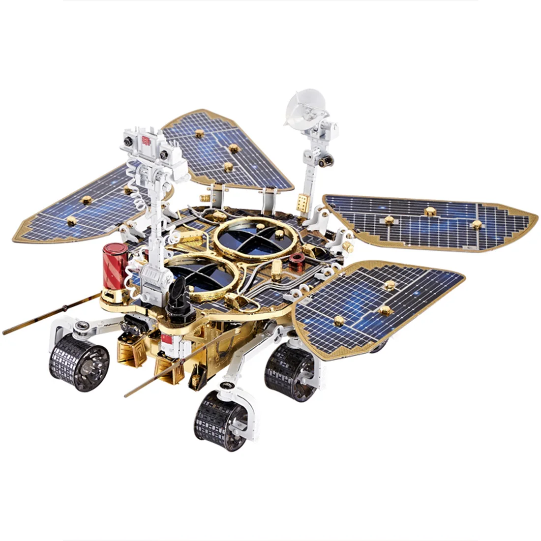 

Space Exploration Rover Building Kit, 1/23 Scale Metal DIY Assembly Model 3D Mechanical Puzzle for Adults