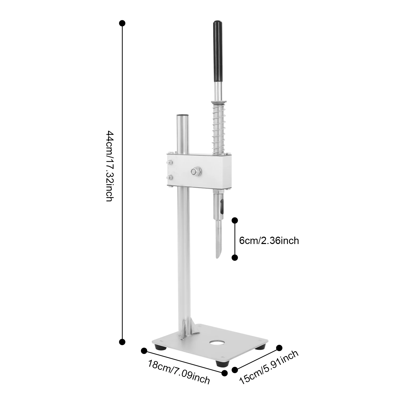 Stainless Steel Coconut Opener Tool Spring-Assisted 7.87in Adjustable Tabletop Coco Opener Kit with Gloves for Home/Picnic