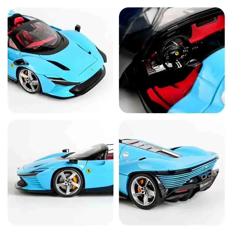 Burago 1:18 فيراري دايتونا Sp3 Sp 3 سبيكة سيارة نموذج محاكاة لعبة فاخرة مجموعة عرض مجموعة الهدايا #6