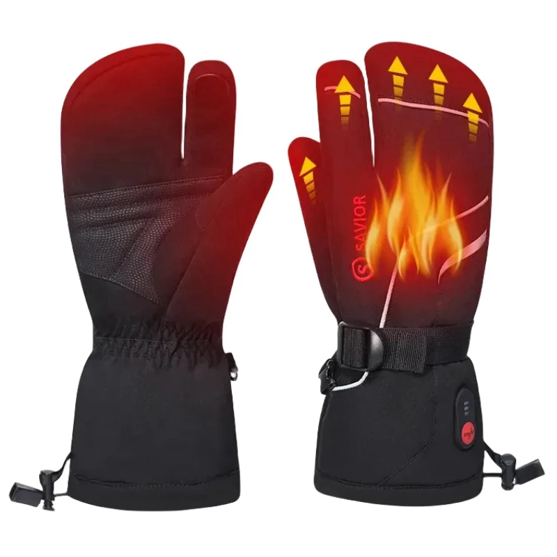 Warm Hands Heated Ski Gloves Rechargeable Battery Winter Mittens Man Woman Outdoor Sports For Skateboarding 2023