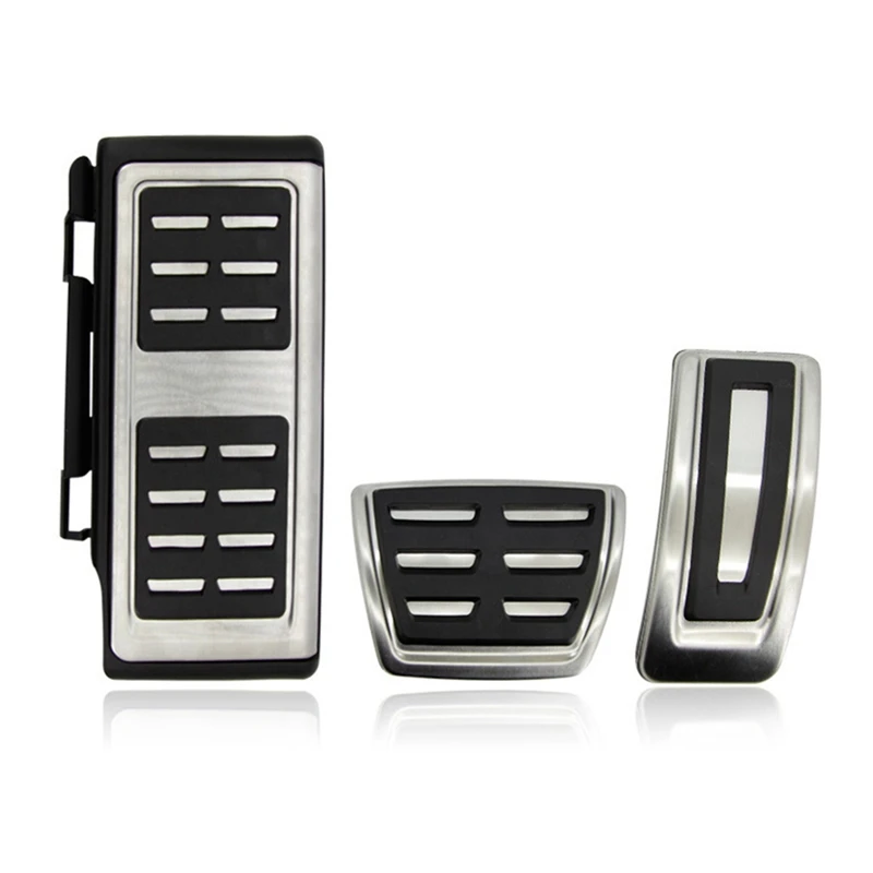 Stainless Steel Brake Pedals Footrest Accelerator Brake For-Golf 7 Skoda Octavia For- A3 S3