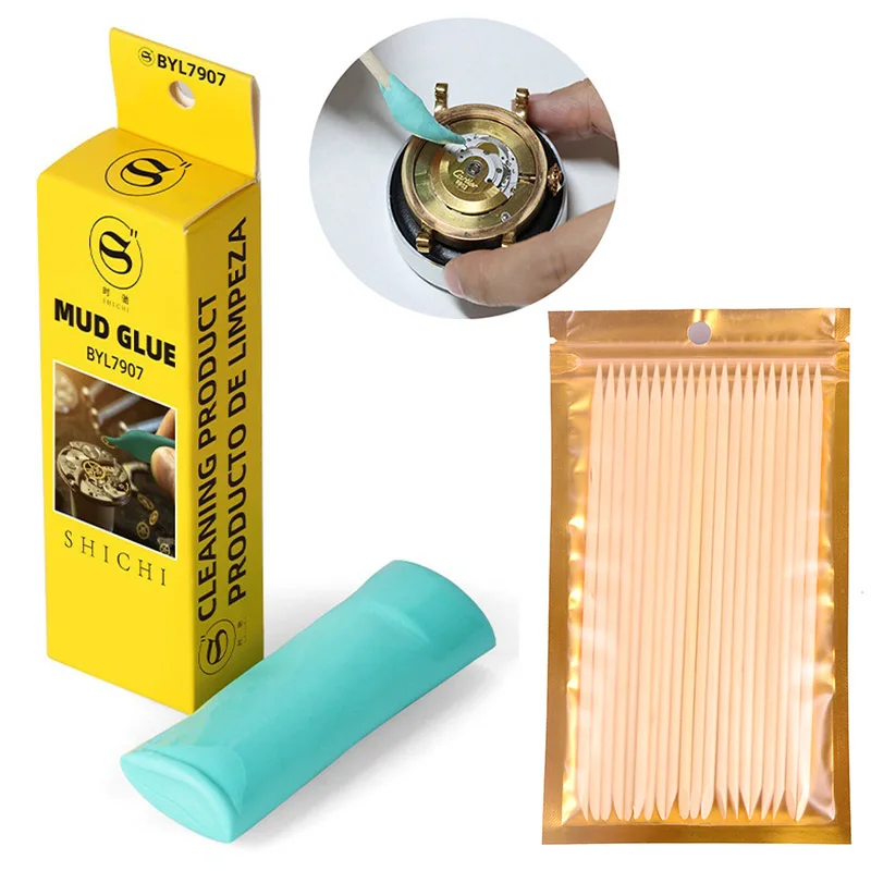 Limpiador de esfera de reloj para relojeros, limpiador de masilla, herramienta de eliminación de polvo de reloj 6033 7033, herramientas de limpieza de movimiento de relojes, accesorios