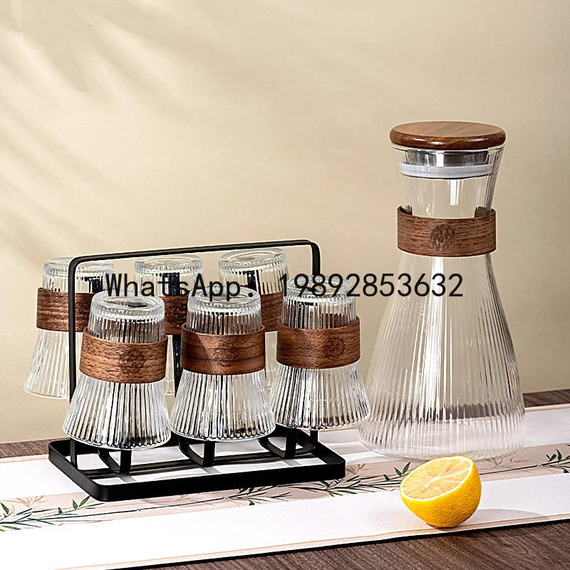 high borosilicate waist cold water kettle for home heat-resistant glass kettle suit high-looking transparent glass cold water