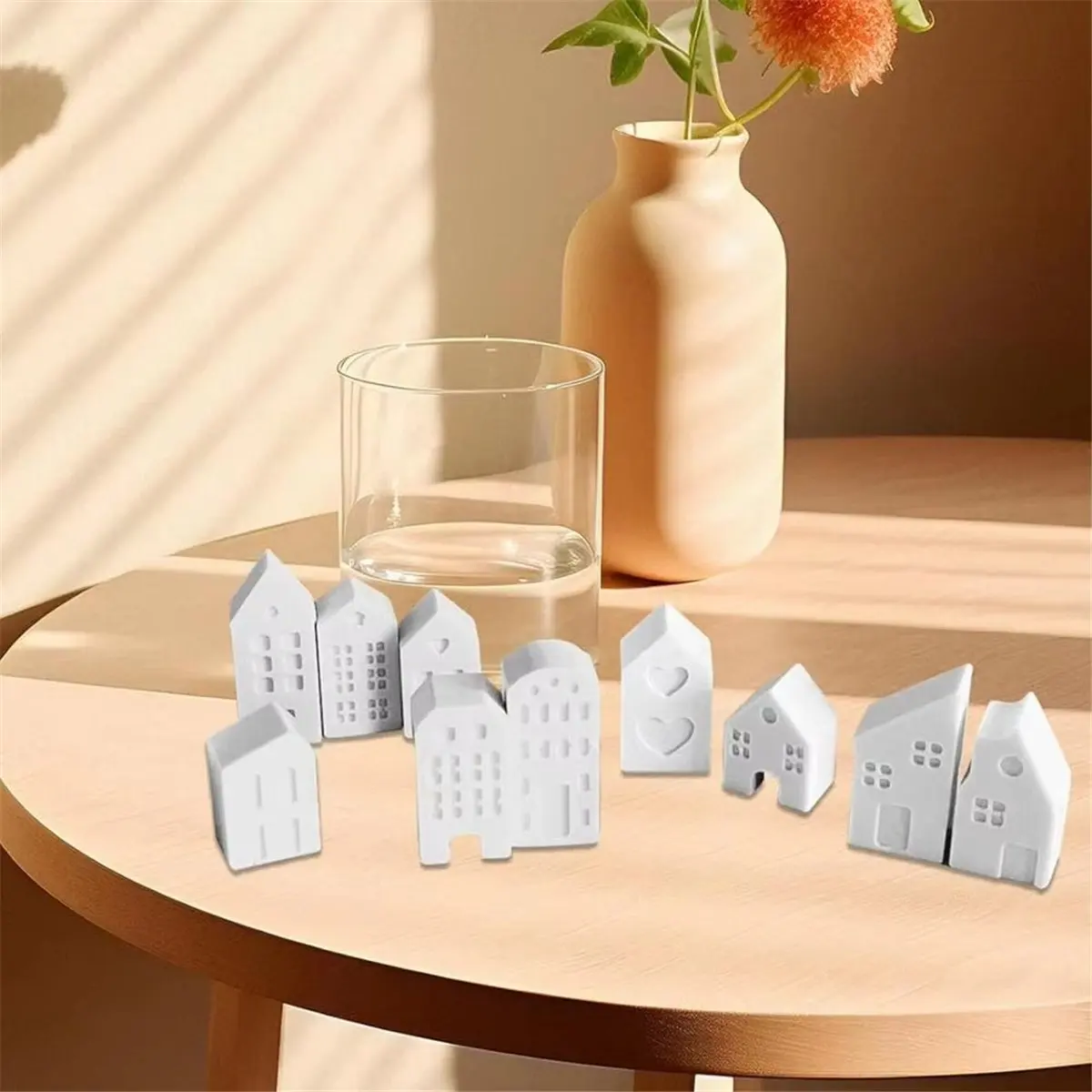 

*CLOS форма для свечей в форме дома, силиконовые формы для домашней свечи, мыла для литья эпоксидной смолы, дизайн окна для свечей из соевого воска