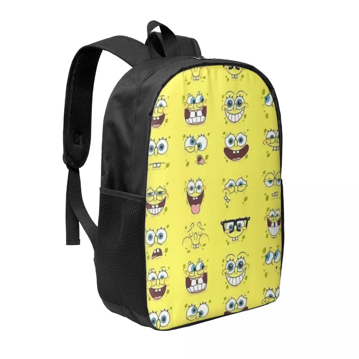 Mochila para estudiantes Spongebob de 17 pulgadas: mochila cómoda y práctica para uso diario, escuela y viajes