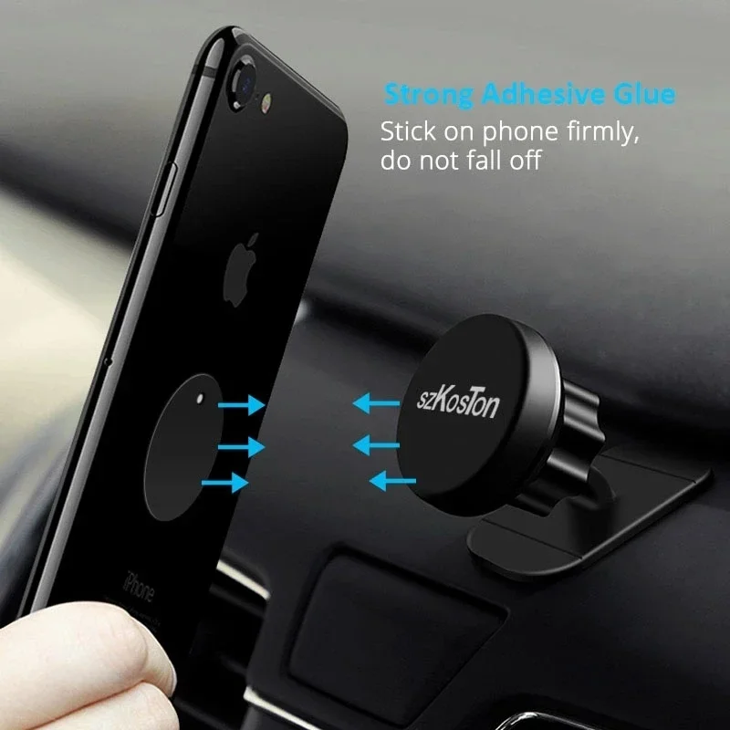Metal Plate for Magnetic Car Mount Phone Holder Self-Adhesive for Phone Magnet Car Stand Mount Rectangular Round Plate Sheet