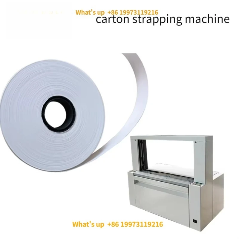 2026 Fully Automatic Strapping Machine Semi-Automated Cartoon PP Belt Banding PLC Controlled Paper Cutting Paper Processing Mach