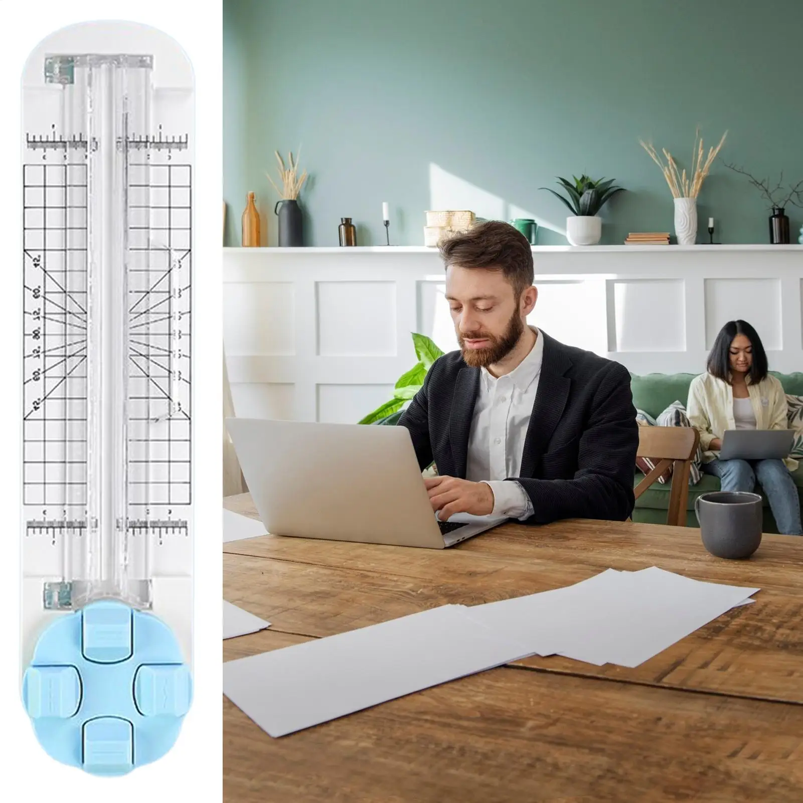 

Резак для бумаги для классной комнаты 4-в-1, многофункциональный слайсер для бумаги, инструмент для резки картона для скрапбукинга, прием школьного класса