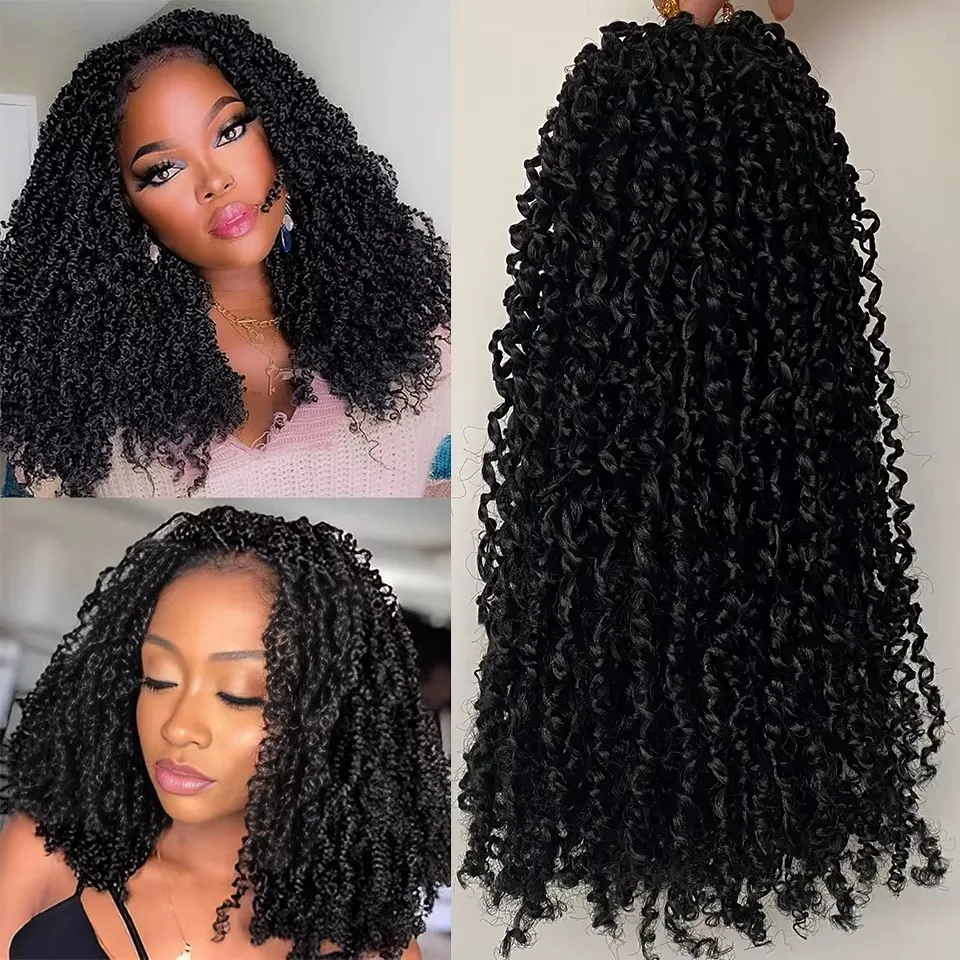 

Наращивание волос крючком: афро-кудри, 15A, мелкие локоны, предварительно разделенные, без узлов, для плетения косичек Miracle Knot