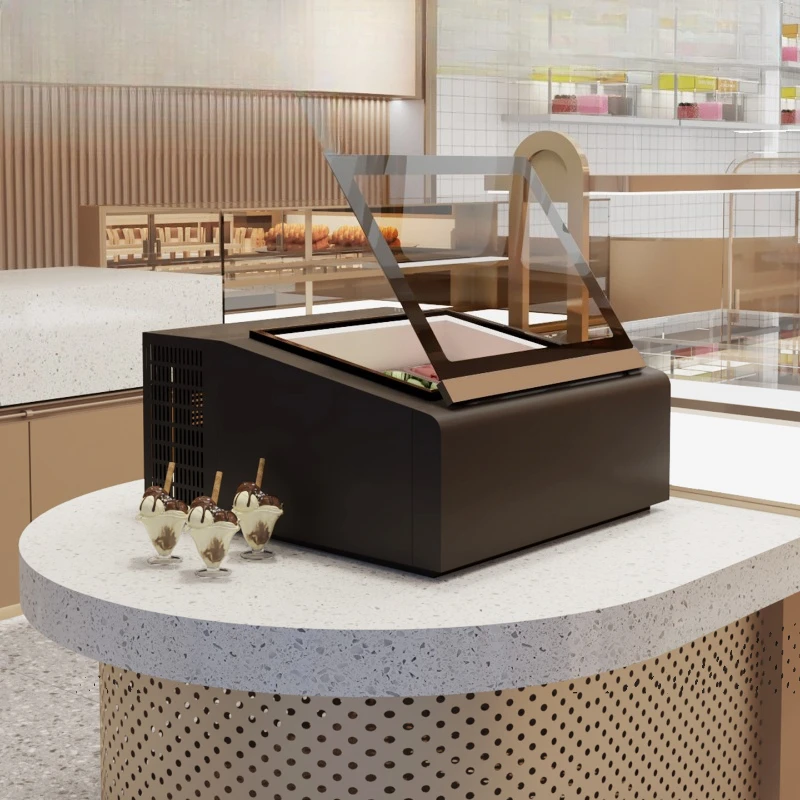 

Витрина-морозильник для мороженого, небольшой настольный коммерческий морозильник для мороженого