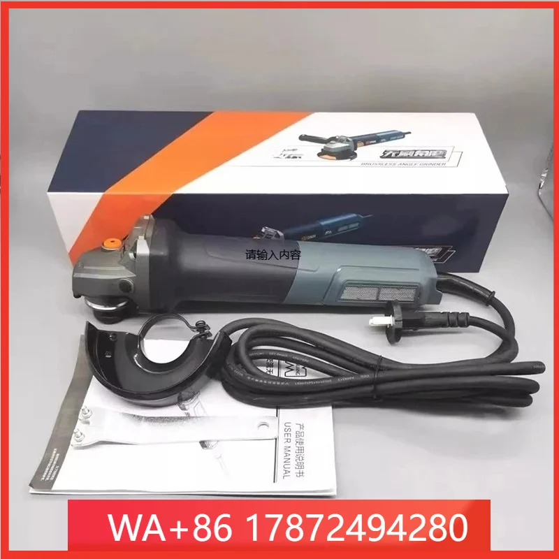Next-Generation Brushless Angle Grinder Handheld Slim-Handle Stone, Metal, and Wood Cutting & Grinding Tool