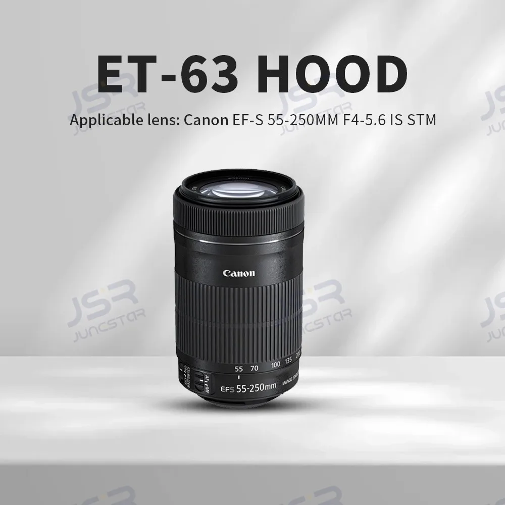 Световой экран Canon ET-63 подходит для аксессуаров для объективов Canon 55-250 STM 55-250 мм STM.