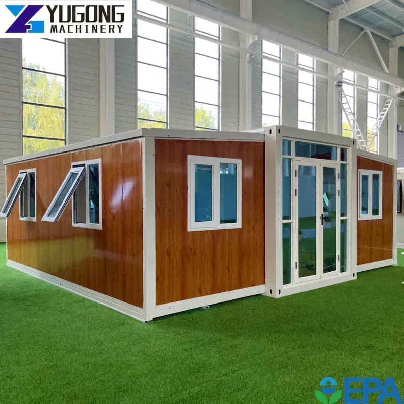 China Gable Roof Standard Pre Fab Container House 20ft Portable Expandable Customized Folding Simple Home Container Houses Sale