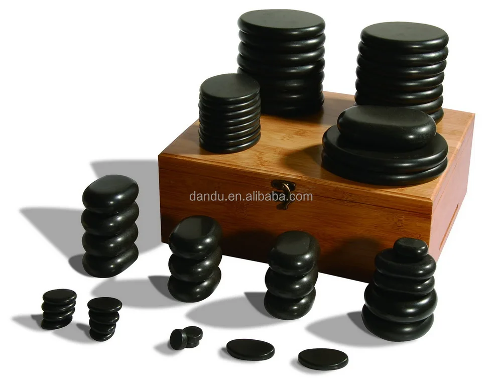 26Pcs massage hot stone spa massage hot stone facial hot stone