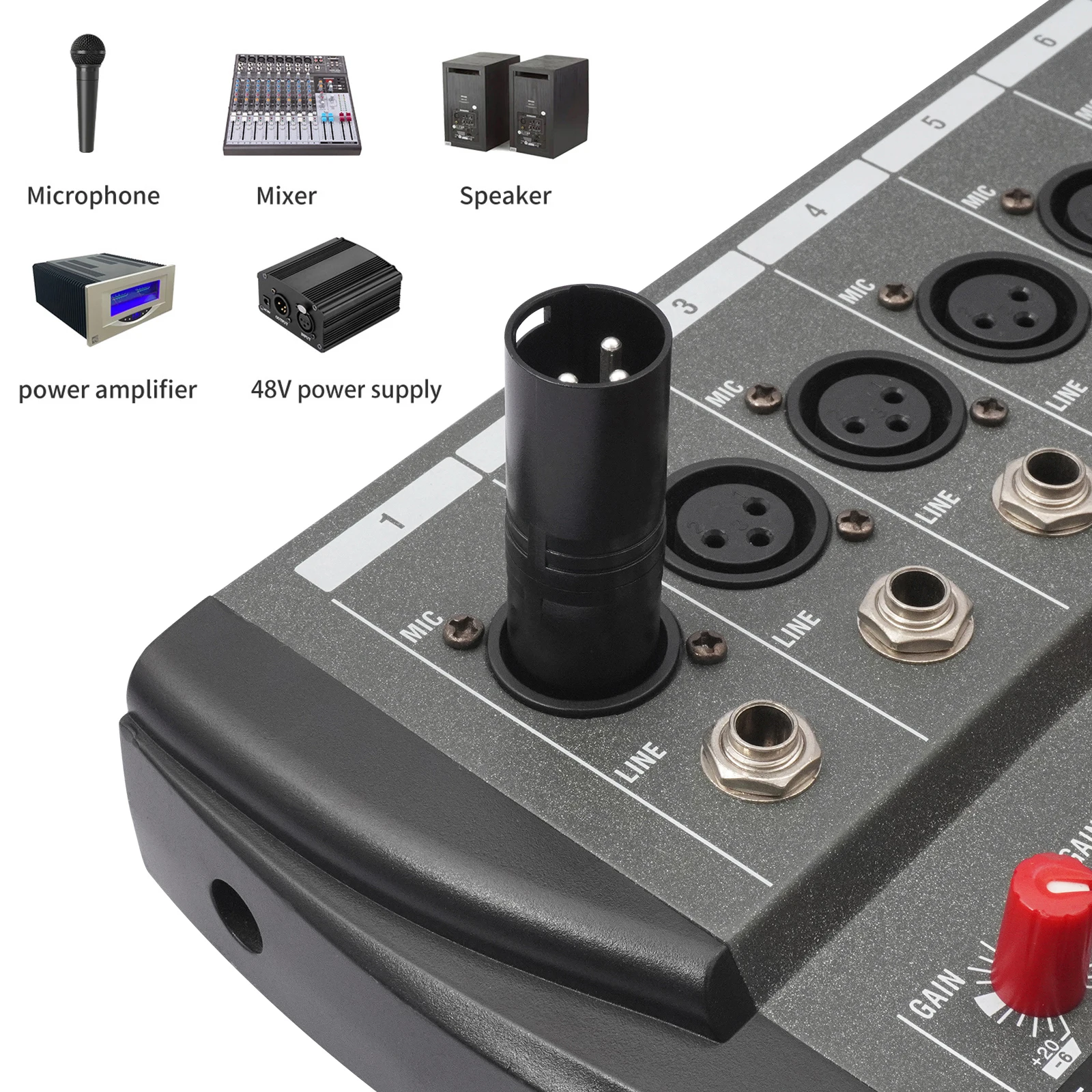 3 Pin XLR Male To Male Microphone Cable Connectors Audio Adapters Connector Adapter for Mixer Microphone Power Amplifier