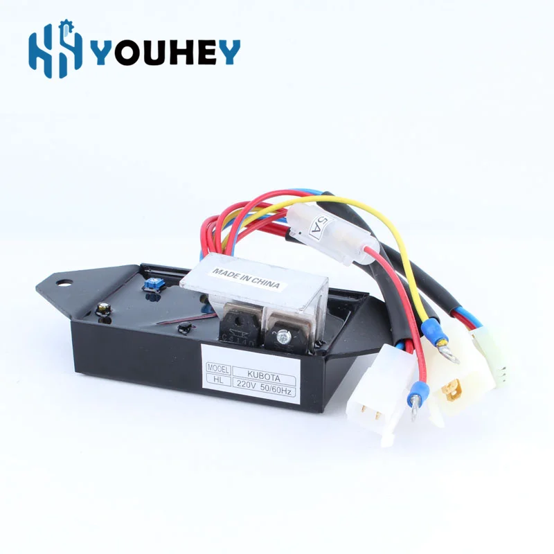 J106 J108 J315 for Kubota 5.5-20KVA Single Phase 220v AVR Automatic Voltage Regulator Gasoline Generator Parts 9 wires image 2