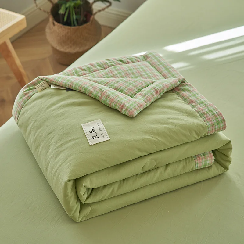 

Летнее тонкое одеяло, хлопковое одеяло с кондиционером для дивана, дышащее офисное одеяло для сна, украшение для спальни, покрывало для кровати, одеяла