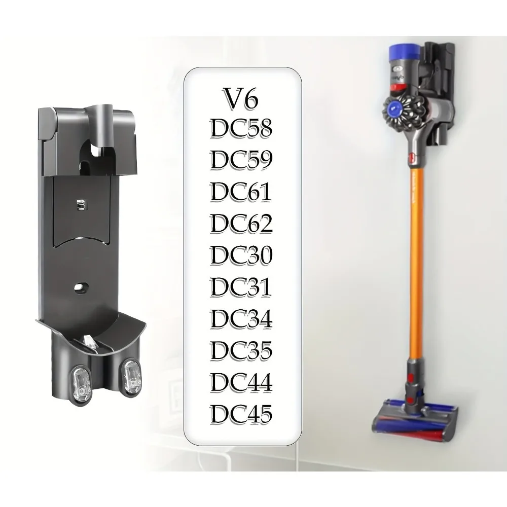

Dyson V6 Charging Dock Mount - Compatible with DC30 DC34 DC35 DC58 DC59 | Wall Mountable Holder for Vacuum & Accessories