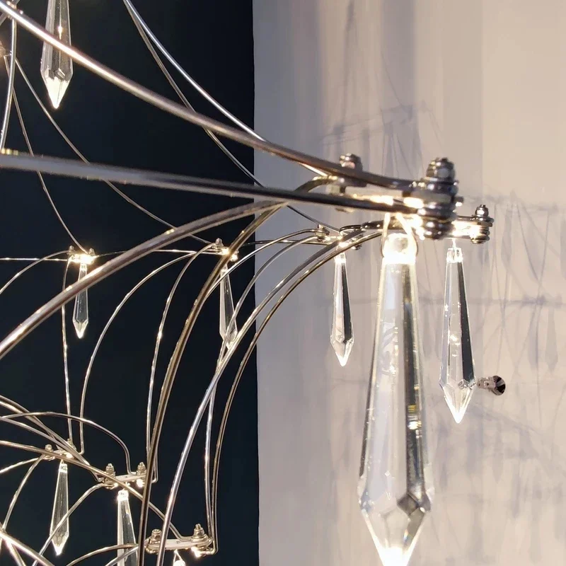 New Light Cube Gypsy Firefly Crystal Chandelier Advanced Sense Empty Living Room Light