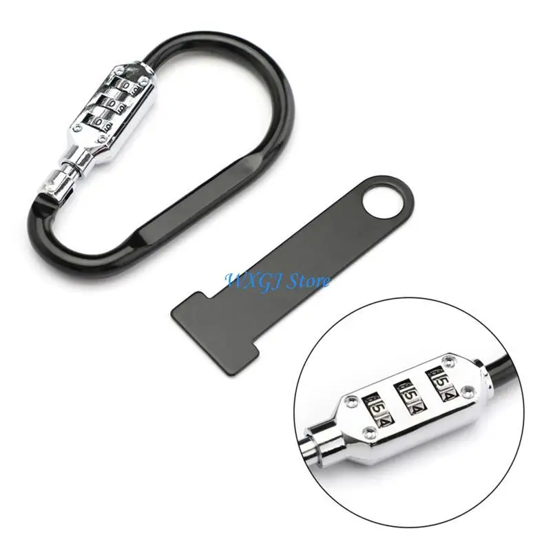 37JE Helmet Lock with Extension Motorcycle Helmet Lock with T-Bar Combination Lock
