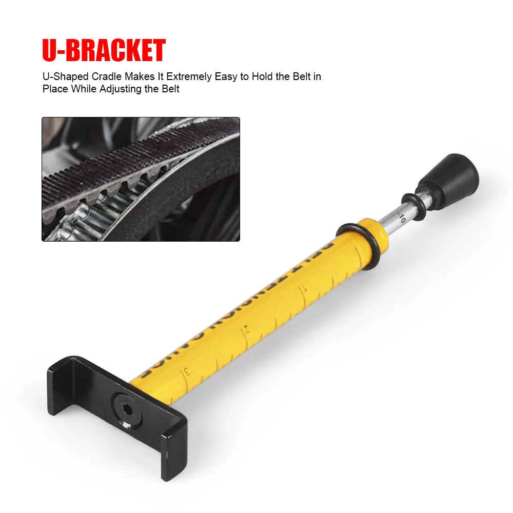 10 Lb Belt Tension Gauge Metal Universal Motor Belt Replacement for Accurate Motorcycle Setting Motorcycle Belt Tension Tester