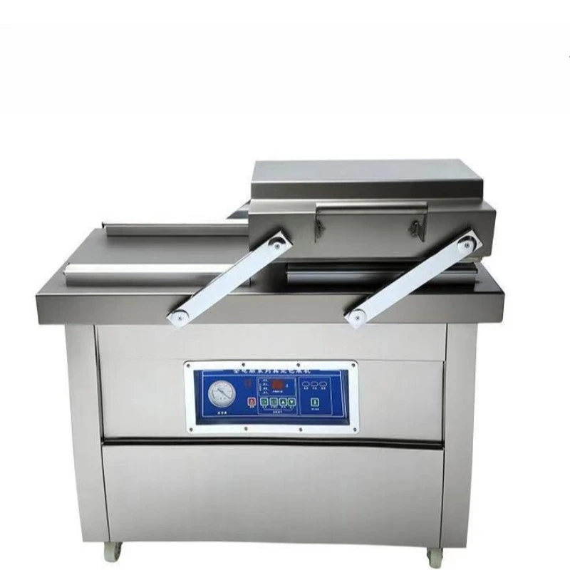 Automatic double chamber vacuum machine food packaging machine, fresh-keeping packaging and sealing machine c