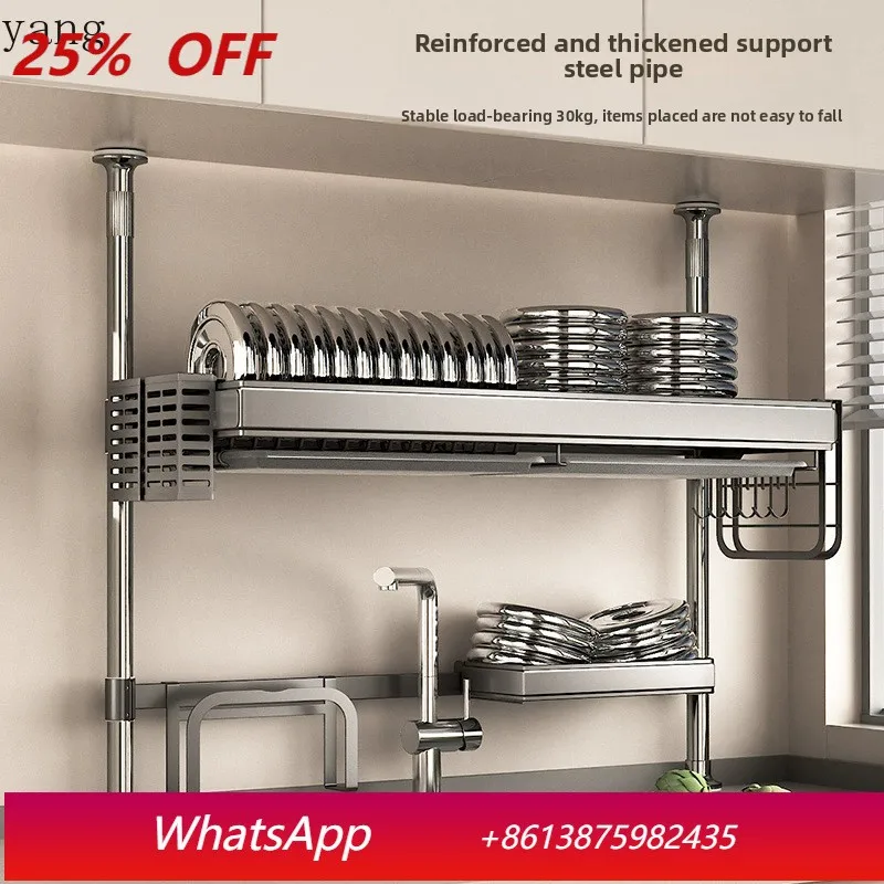 

LH kitchen shelf, sink, drain, washing basin, above dish storage cabinet