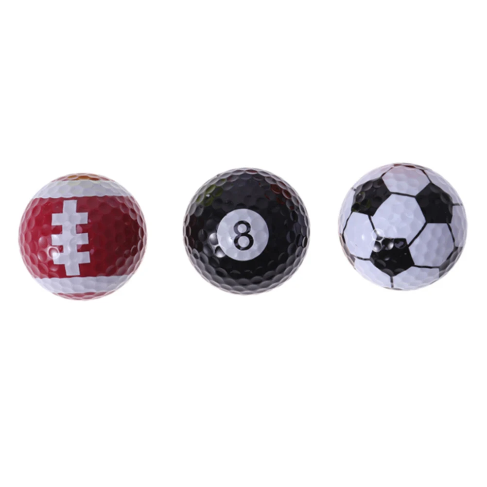 

6pcs Golf Durable Rubber Practice Balls Training Ball For Ball For Beginners Long Distance Beginners Outdoor Warm Up Gift