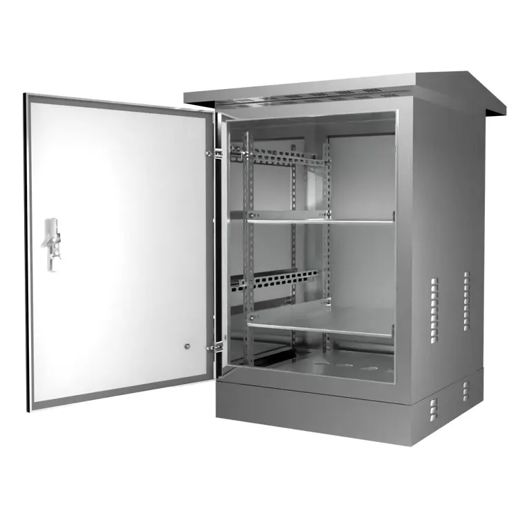 600 * 1200Mm stainless steel data center networking cabinet 19 inch design floor rack