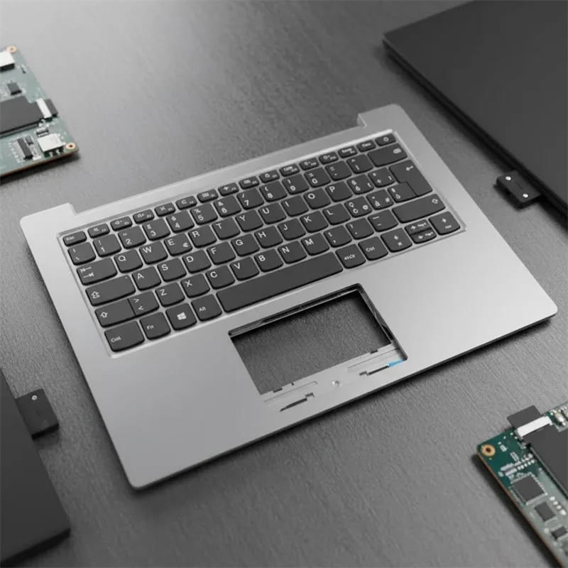 

Итальянская платиново-серая клавиатура с верхней крышкой и подставкой для рук для Lenovo Ideapad Slim 1 14 14AST 05 5CB0W43933