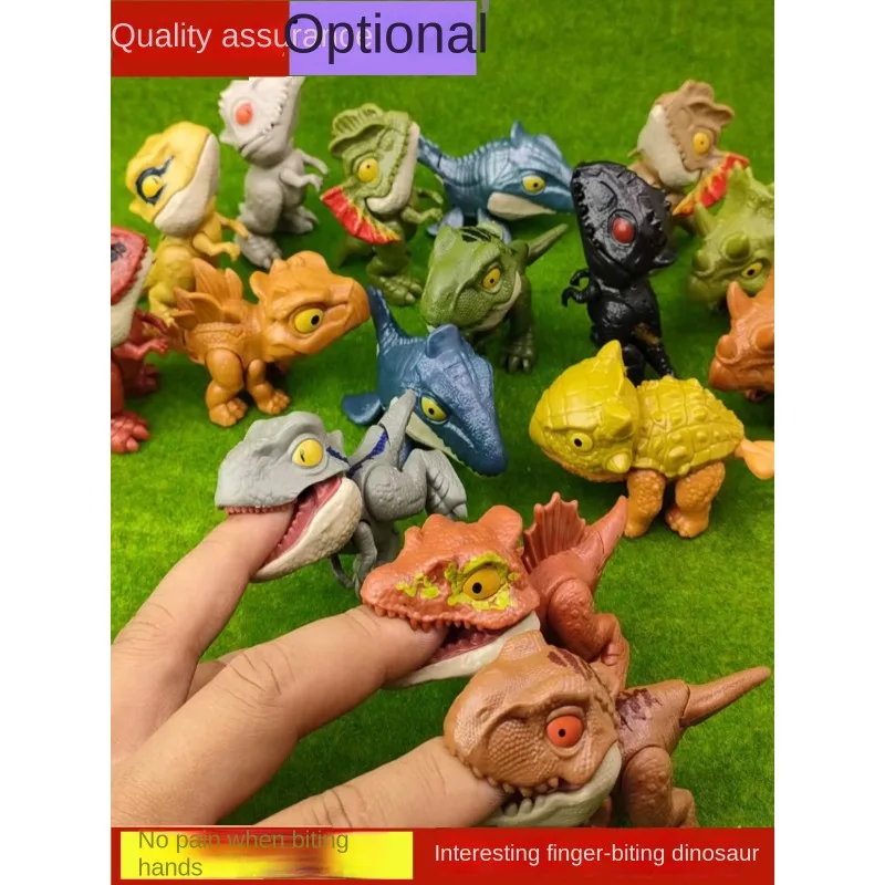 

Finger biting dinosaur Children's toys Jurassic Tyrannosaurus Rex Triceratops Little Dinosaur Birthday gift