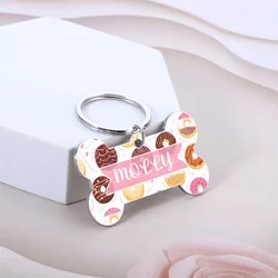 Custom Cooike Pet ID Tag Personalized Dog Cat ID Tag Free Design Name Number Anti-lost Collar for Puppy Kitten Accessories